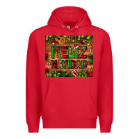 Red feliz navidad Christmas cactus leopard Premium Hoodie - JahusDesignShop