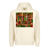 Sandshell feliz navidad Christmas cactus leopard Premium Hoodie - JahusDesignShop