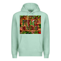Seafoam feliz navidad Christmas cactus leopard Premium Hoodie - JahusDesignShop