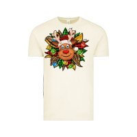 Vintage Arctic Christmas reindeer sunflower Vintage Tee - Jasminsmagicworld