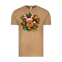 Vintage Camel Christmas reindeer sunflower Vintage Tee - Jasminsmagicworld
