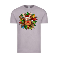 Vintage Zinc Christmas reindeer sunflower Vintage Tee - Jasminsmagicworld