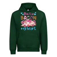 Forest Green don't go bacon my heart olivia Urban Hoodie - OliviaCreatesArt