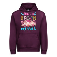 Mauve Wine don't go bacon my heart olivia Urban Hoodie - OliviaCreatesArt