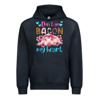 Navy don't go bacon my heart olivia Urban Hoodie - OliviaCreatesArt