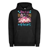 Pigment Black don't go bacon my heart olivia Urban Hoodie - OliviaCreatesArt