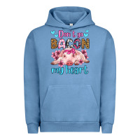Pigment Pebble Blue don't go bacon my heart olivia Urban Hoodie - OliviaCreatesArt