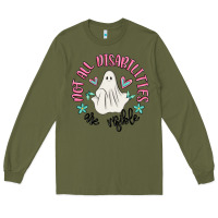 Army Green not all disabilities are visible Long Sleeve Tee - MaliasSmallBusiness