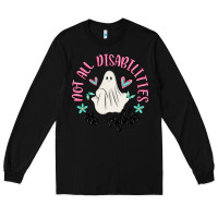 Black not all disabilities are visible Long Sleeve Tee - MaliasSmallBusiness