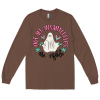 Chestnut not all disabilities are visible Long Sleeve Tee - MaliasSmallBusiness