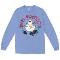 Colony Blue not all disabilities are visible Long Sleeve Tee - MaliasSmallBusiness