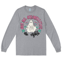 Heather Grey not all disabilities are visible Long Sleeve Tee - MaliasSmallBusiness