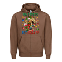 Chestnut Dead Inside But Jolly Af Zipper Hoodie - BundleAndBundleShop