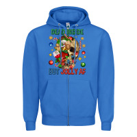 True Royal Dead Inside But Jolly Af Zipper Hoodie - BundleAndBundleShop