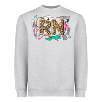 Heather Grey Western Registered Nurse Heavyweight Sweatshirt - LillyAllenDesigns