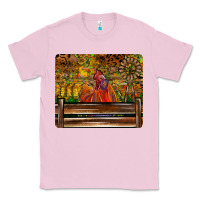 Bubblegum Pink Farm Life Rooster Classic Tee - CowhideDigitalArt