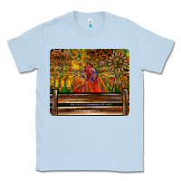 Dusty Blue Farm Life Rooster Classic Tee - CowhideDigitalArt