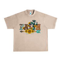 French Oak western faith arrow sunflowers Urban Heavy Tee - BarkalooDesign