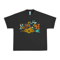 Pigment Black western faith arrow sunflowers Urban Heavy Tee - BarkalooDesign