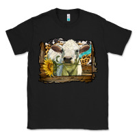 Black charolais heifer with western background Classic Tee - LillyAllenDesigns
