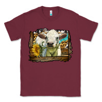 Burgundy charolais heifer with western background Classic Tee - LillyAllenDesigns