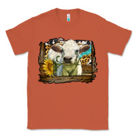 Copper charolais heifer with western background Classic Tee - LillyAllenDesigns