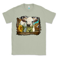 Matcha charolais heifer with western background Classic Tee - LillyAllenDesigns