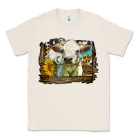 Natural charolais heifer with western background Classic Tee - LillyAllenDesigns