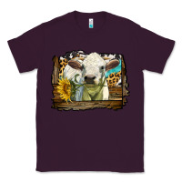 Plum charolais heifer with western background Classic Tee - LillyAllenDesigns