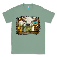 Sage charolais heifer with western background Classic Tee - LillyAllenDesigns