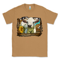 Toasted Coconut charolais heifer with western background Classic Tee - LillyAllenDesigns