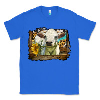 True Royal charolais heifer with western background Classic Tee - LillyAllenDesigns