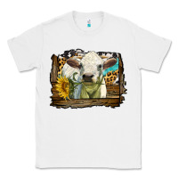 White charolais heifer with western background Classic Tee - LillyAllenDesigns