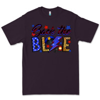 Plum Back the blue with lightning bolt Premium Tee - Neo Western