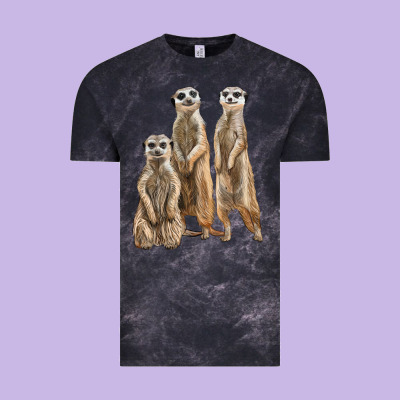 3 Meerkat Vintage Tee Designed By Lillyallendesigns