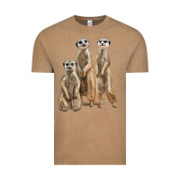Vintage Coffee 3 meerkat Vintage Tee - LillyAllenDesigns