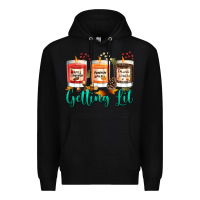 Black Candles with Fall Getting Lit Premium Hoodie - texasbilliewilder