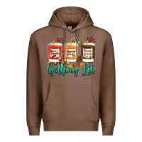 Chestnut Candles with Fall Getting Lit Premium Hoodie - texasbilliewilder