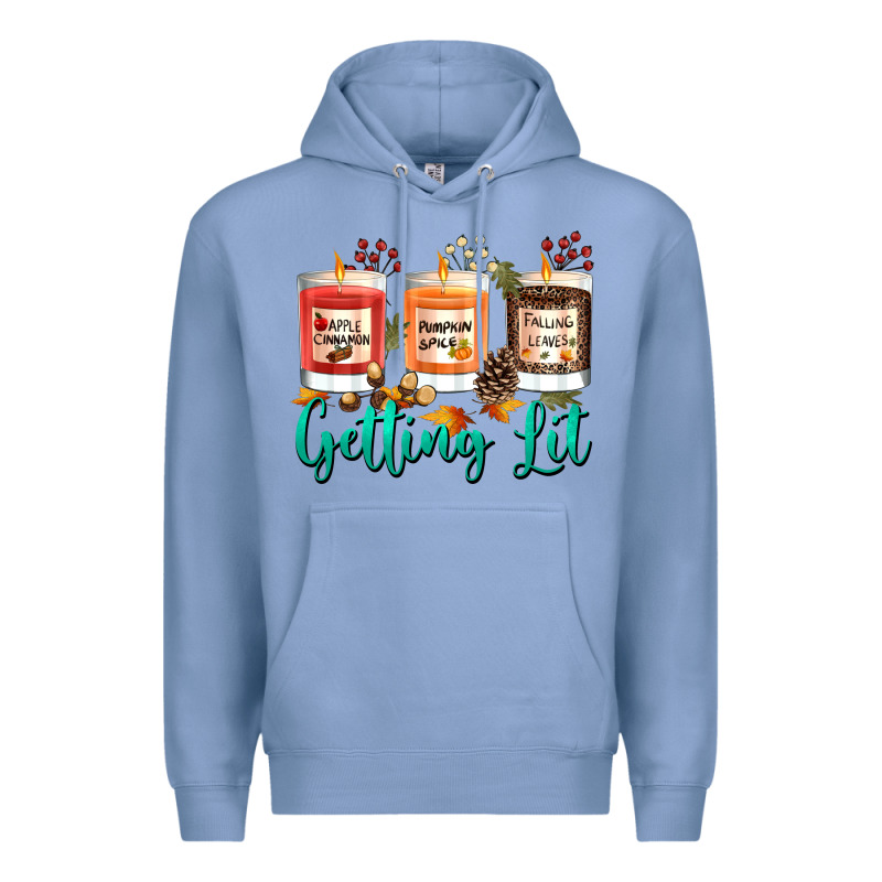 Candles With Fall Getting Lit Premium Hoodie by texasbilliewilder | Teevron