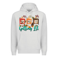 Dove Grey Candles with Fall Getting Lit Premium Hoodie - texasbilliewilder
