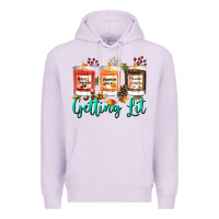 Lilac Candles with Fall Getting Lit Premium Hoodie - texasbilliewilder