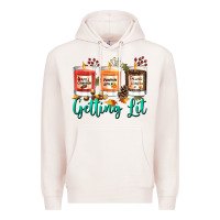 Pale Pink Candles with Fall Getting Lit Premium Hoodie - texasbilliewilder