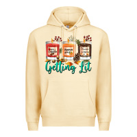 Pina Colada Candles with Fall Getting Lit Premium Hoodie - texasbilliewilder