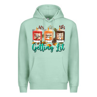 Seafoam Candles with Fall Getting Lit Premium Hoodie - texasbilliewilder