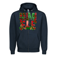 Navy Christmas Mimi Elf Zipper Hoodie - BundleAndBundleShop