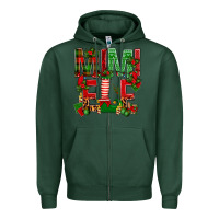 Sports Green Christmas Mimi Elf Zipper Hoodie - BundleAndBundleShop