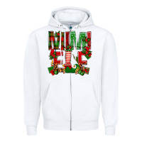 White Christmas Mimi Elf Zipper Hoodie - BundleAndBundleShop