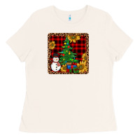 Bone snowman trees coaster Ladies Tee - JahusDesignShop
