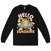 Black hello sunshine Long Sleeve Tee - MaliasSmallBusiness