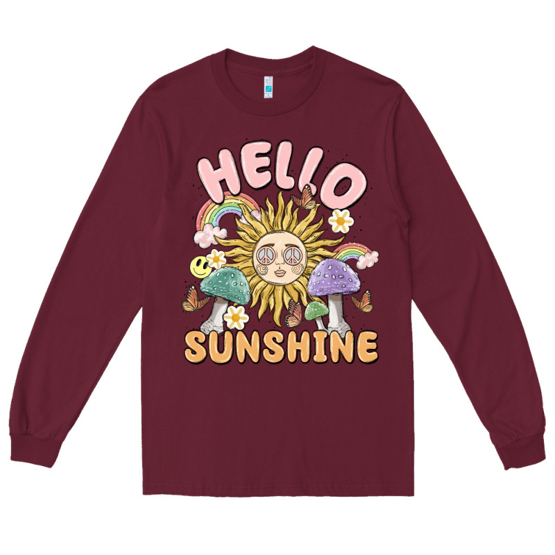 Hello Sunshine Long Sleeve Tee by MaliasSmallBusiness | Teevron
